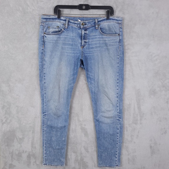 Rag & Bone Jean The Dre Jeans Womens 32x29 Blue Slim Fit Distressed USA - Picture 1 of 15